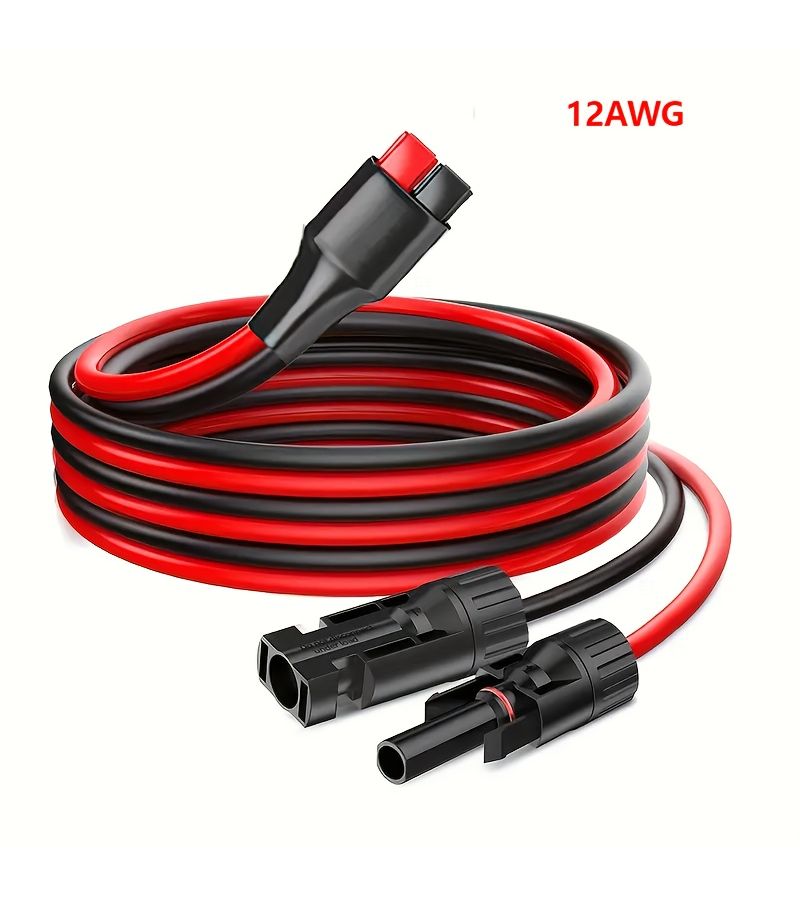 12AWG Pure Copper Extension Cord 6FT for Portable Power Station Generator Battery - Image 5