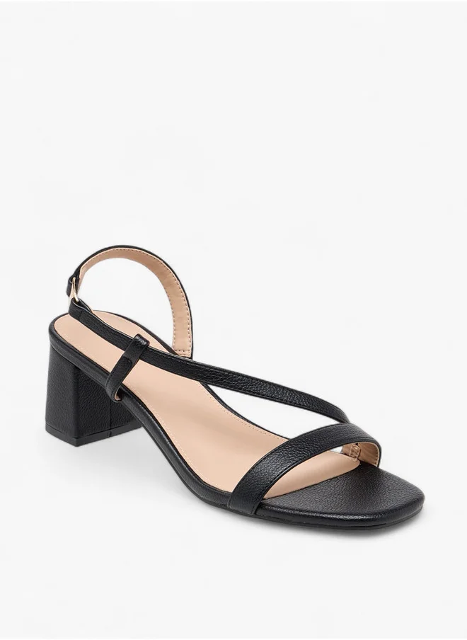 فلورا بيلا من شو إكسبرس Women Solid Slingback Sandals with Block Heels