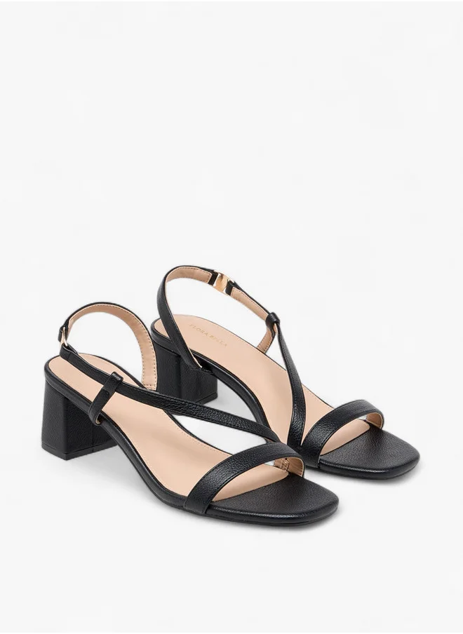 فلورا بيلا من شو إكسبرس Women Solid Slingback Sandals with Block Heels