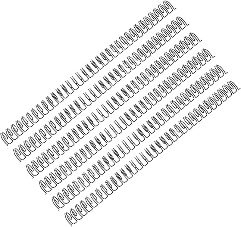 Air & land transit compatible Double Loop Wire Binding Spine Set, Iron Wide Application 34 Loops 3/4in Diameter Binding Loop 180 Sheet Capacity 50Pcs for Documents (Black) Balanced weight - Image 5
