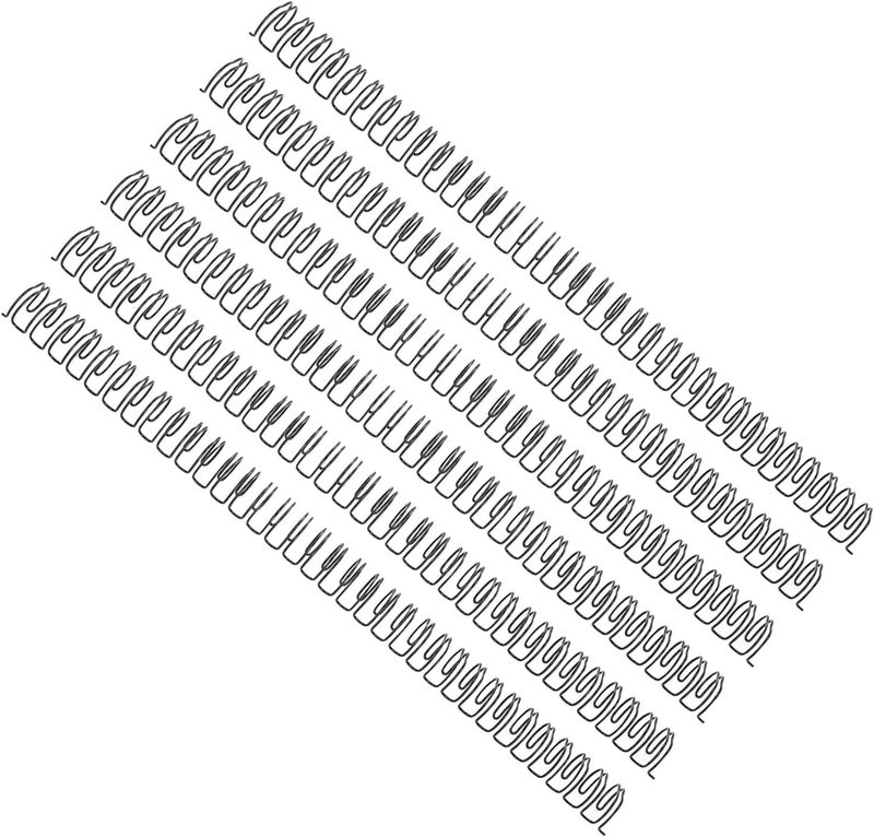 Air & land transit compatible Double Loop Wire Binding Spine Set, Iron Wide Application 34 Loops 3/4in Diameter Binding Loop 180 Sheet Capacity 50Pcs for Documents (Black) Balanced weight - Image 3