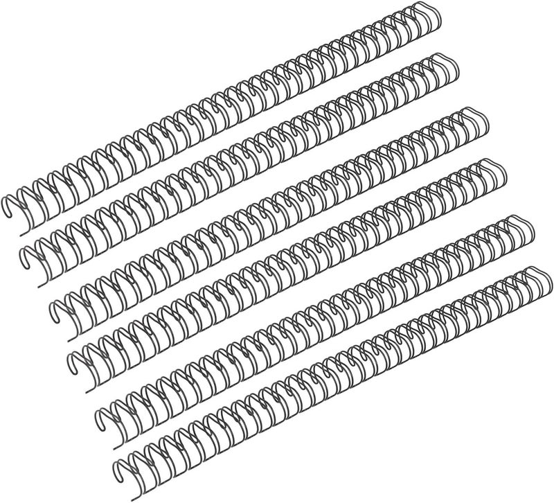 Air & land transit compatible Double Loop Wire Binding Spine Set, Iron Wide Application 34 Loops 3/4in Diameter Binding Loop 180 Sheet Capacity 50Pcs for Documents (Black) Balanced weight - Image 4