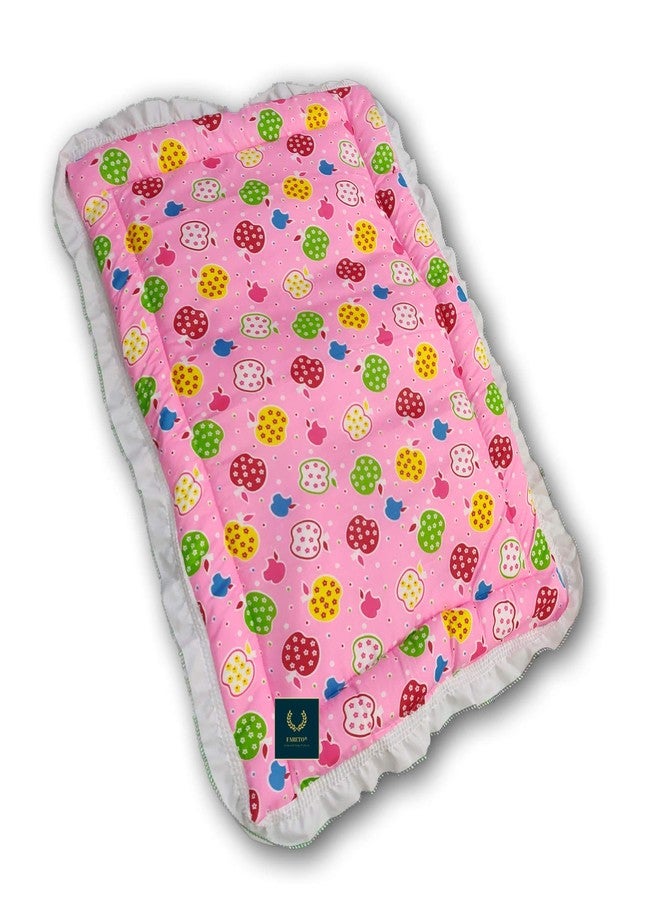 Fareto Newborn Baby Lacy Muslin Super Soft, Cradle Bed, Baby Bed (Multicolored)(0-12 Months)(Size: L-28 Inchs, B-19 Inchs)(Pack of 3) - Image 3