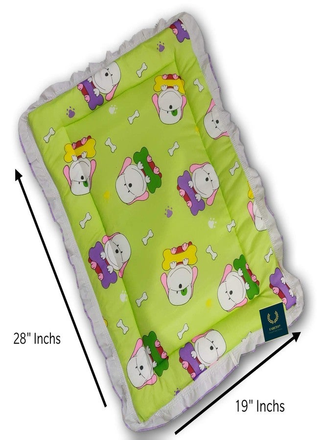 Fareto Newborn Baby Lacy Muslin Super Soft, Cradle Bed, Baby Bed (Multicolored)(0-12 Months)(Size: L-28 Inchs, B-19 Inchs)(Pack of 3) - Image 4
