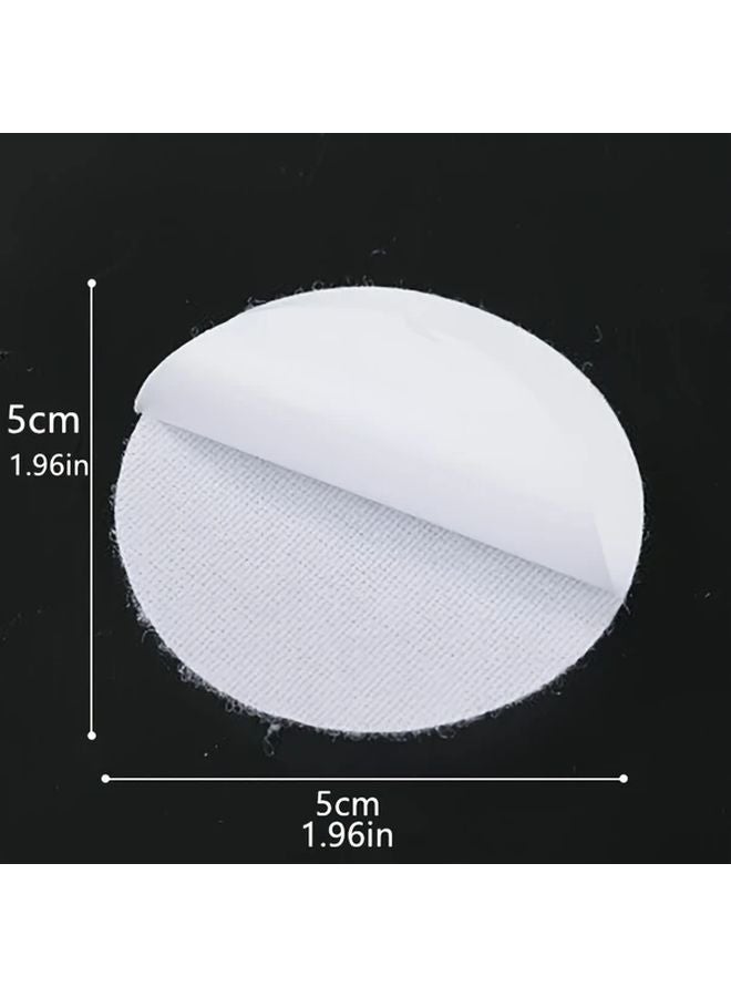 White Strong Self Adhesive Dots 40pcs Nylon Backing Waterproof Tape Fasteners - Image 4