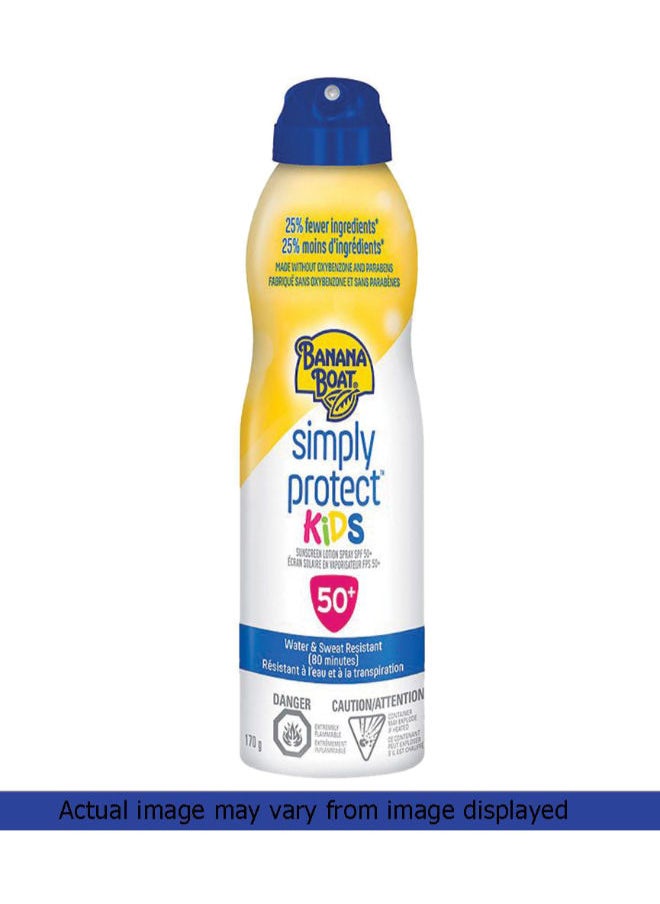 BANANA BOAT Simply Protect Kids Sunscreen Lotion Spray 170 g 