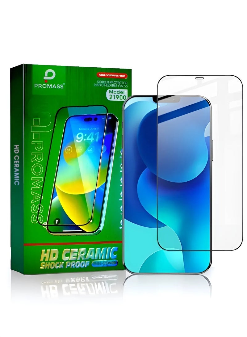 بروماس واقي شاشة نانو لـ آيفون 13 برو (iPhone 13 Pro) مضاد للكسر و الخدش و بوضوح عالي HD لجوال  من Promass, حماية قصوى للشاشة من الخدوش والكسر - Image 1