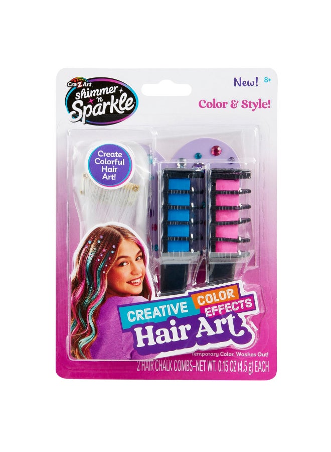 Cra-Z-Art Shimmer ’n Sparkle Creative Color Effects Hair Art Kit - Image 1