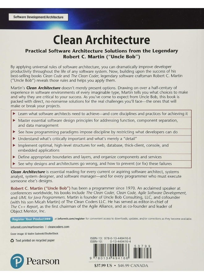 Clean Architecture: A Craftsman's Guide to Software Structure and Design - Image 2