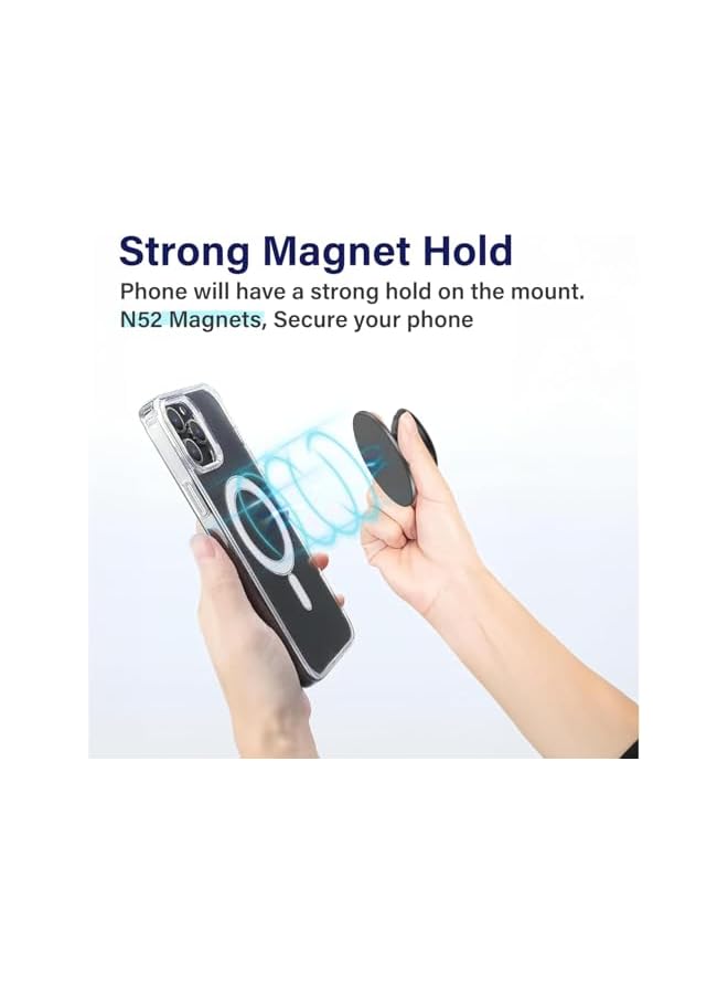 Green Tiger Mobile Phone Grip Stand Holder Compatible with Mag-safe Magnetic Authentic Natural Mother of Pearl Heart Design Collapsible for Smartphone Tablet Cell Phone Accessory (Violet) - Image 5