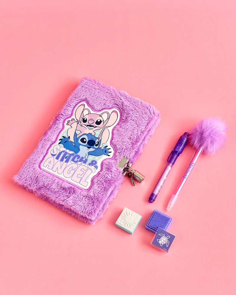 REDTAG Purple Stitch Secret Plush Notebook