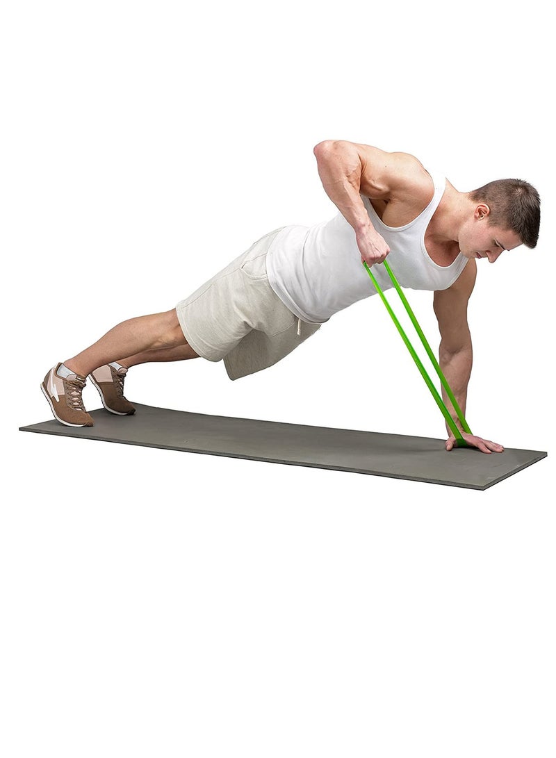 Resistance Bands Elastic Exercise Bands Set for Recovery Physical Therapy Yoga Pilates Rehab Fitness Strength Training Set of 5 Bands 5 Different Resistance Levels - Image 3
