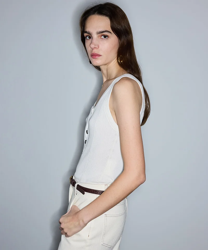 Ipekyol  Buttoned Knit Tank Top for Women | Best Price UAE