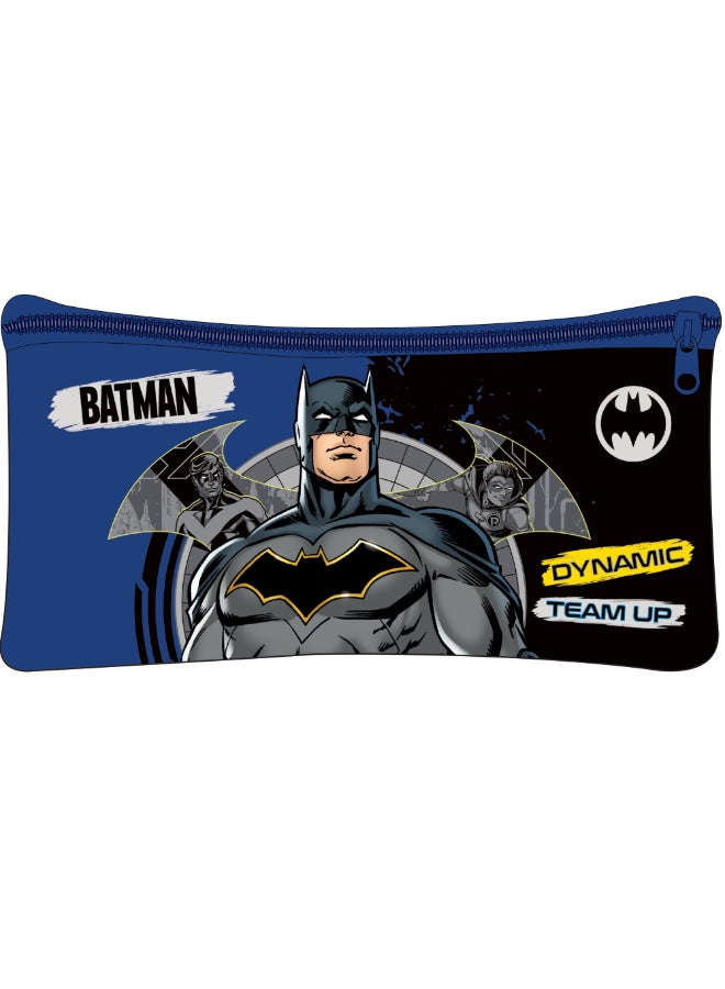 Warner Bros. DC Batman 5 in 1 Value Pack (16" Trolley Bag with Lunch Box, Lunch bag, Water Bottle and Pencil Case) - Image 3