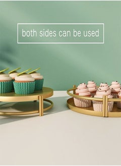 C&C Home Multipurpose Set of 3 Cake Plate Dessert Cupcake Display Stands for Home Decoration  - Image 4