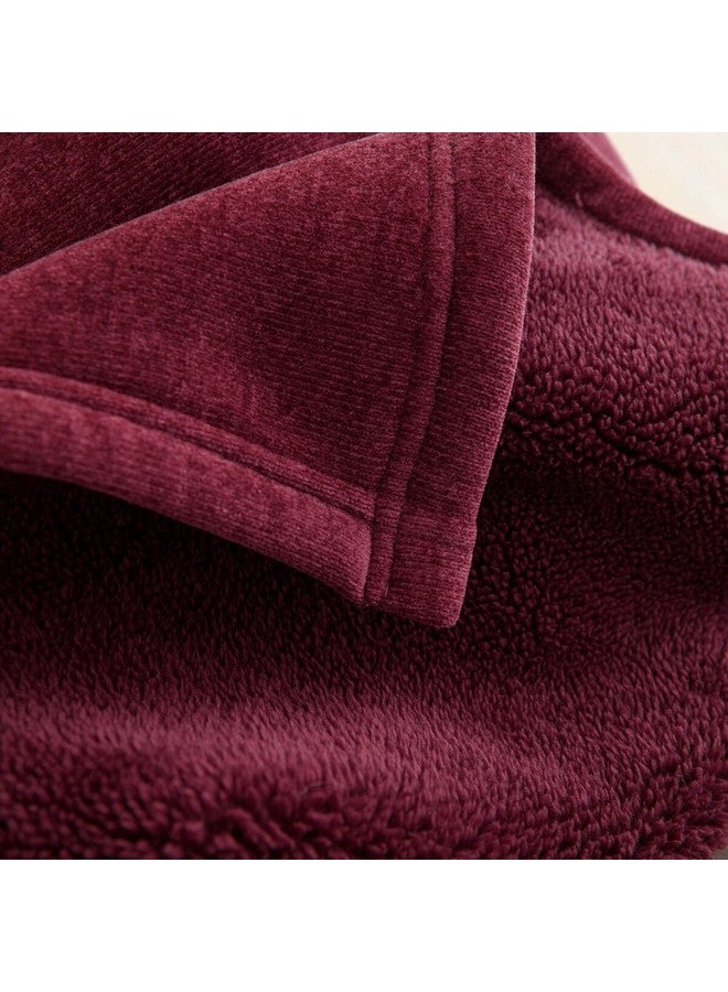 ميزوي بطانية مينك فاخرة ومريحة بلون عنابي  ×  سم - Image 4