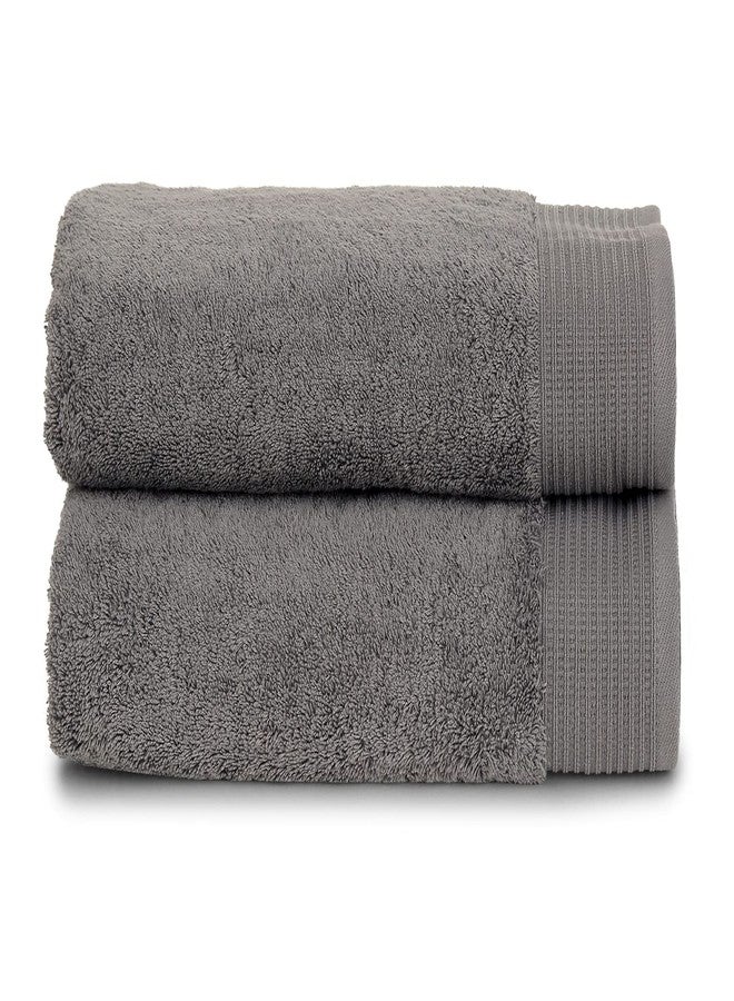 TowelSelections Organic Cotton Luxury Towels, Soft Absorbent 100% Organic Turkish Cotton, Wild Dove, 2 Bath Towels