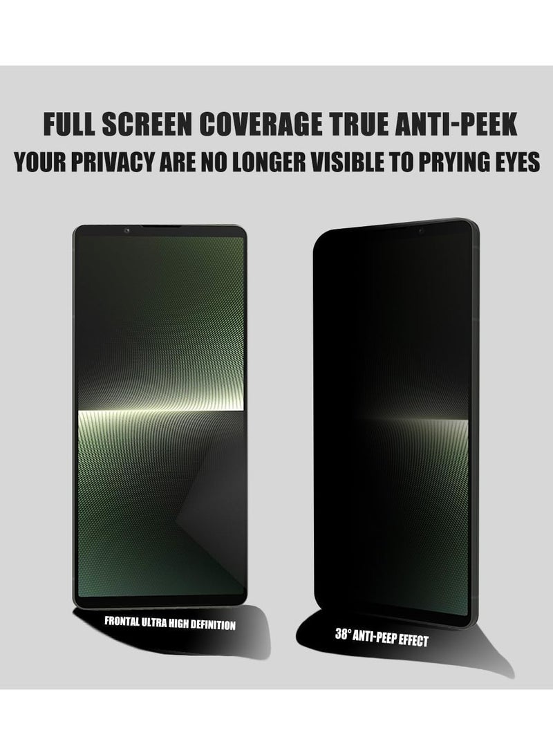 general [2 Pack]Privacy Screen Protector Compatible with Sony Xperia 1 V, HD 9H Hardness Anti-Scratch Anti-Fingerprint High Sensitivity Anti-Spy Tempered Glass for Xperia 1 V 5G - Image 2