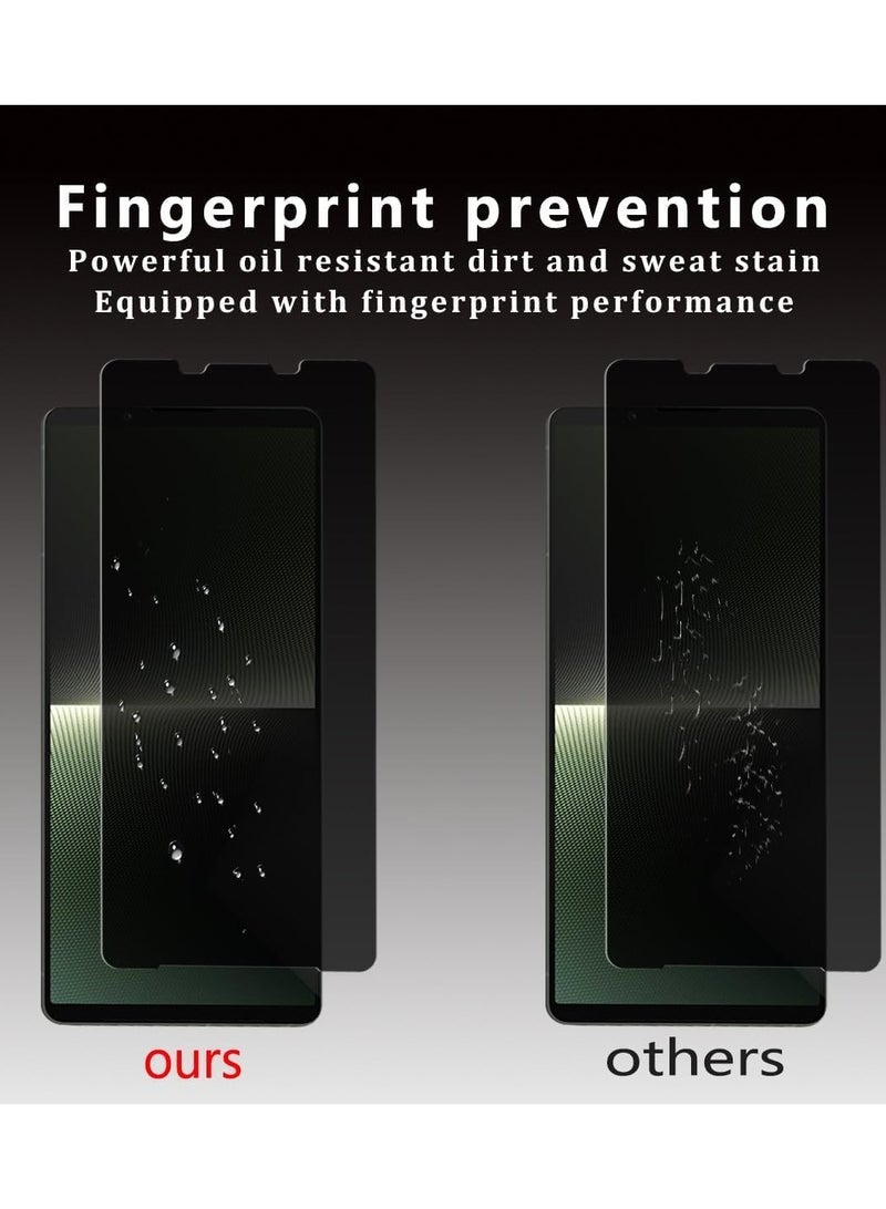 general [2 Pack]Privacy Screen Protector Compatible with Sony Xperia 1 V, HD 9H Hardness Anti-Scratch Anti-Fingerprint High Sensitivity Anti-Spy Tempered Glass for Xperia 1 V 5G - Image 4