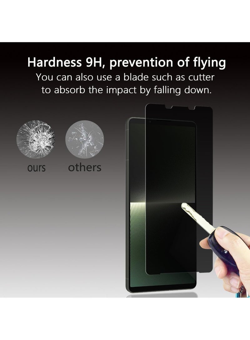 general [2 Pack]Privacy Screen Protector Compatible with Sony Xperia 1 V, HD 9H Hardness Anti-Scratch Anti-Fingerprint High Sensitivity Anti-Spy Tempered Glass for Xperia 1 V 5G - Image 5