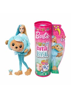 Barbie Barbie Cutie Reveal Doll in a Teddy Bear as Dolphin Costume with Pet & 10 Surprises  - Image 3
