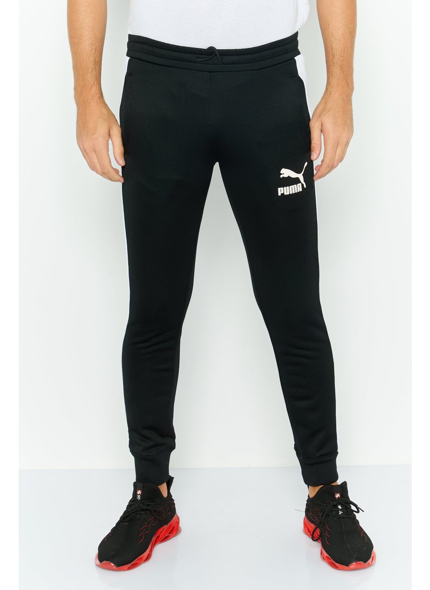 PUMA Men Slim Fit Drawstring Training Track Pants, Black  - Image 1