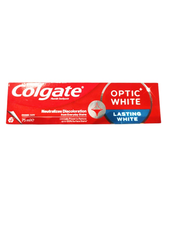 Colgate Optic White Long Lasting Whitening Toothpaste 75 ml - Image 1