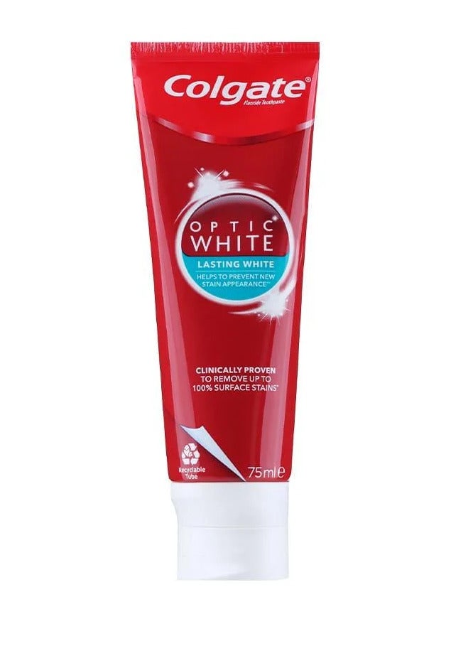 Colgate Optic White Long Lasting Whitening Toothpaste 75 ml - Image 2
