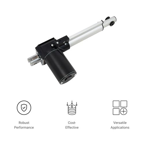 Progressive Automations 12V Linear Electric Actuator - 12 inches Stroke, 600 lbs Force with Low-Current Rating DC Motor and Durable Stroke for Automotive, Medical, Robotics Usage, PA-03-12-600 - Image 4