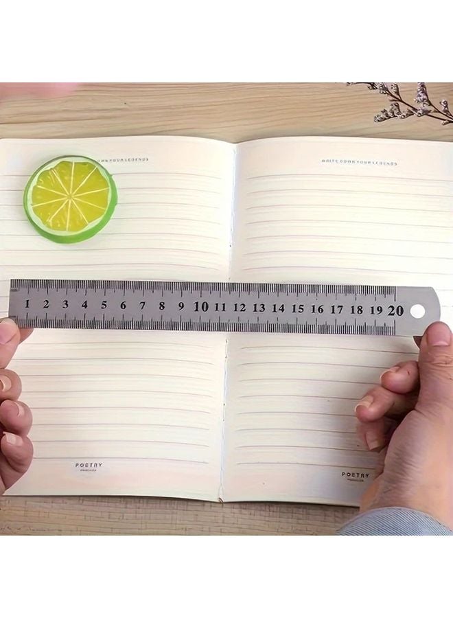 3pcs Stainless Steel Rulers Durable Precise Non Slip Backing 304 Steel - Image 4