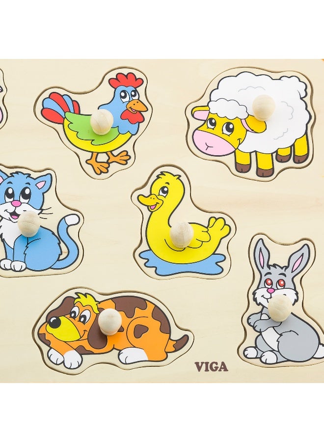 Viga لعبة الألغاز المسطحة - حيوانات المزرعة - Image 3