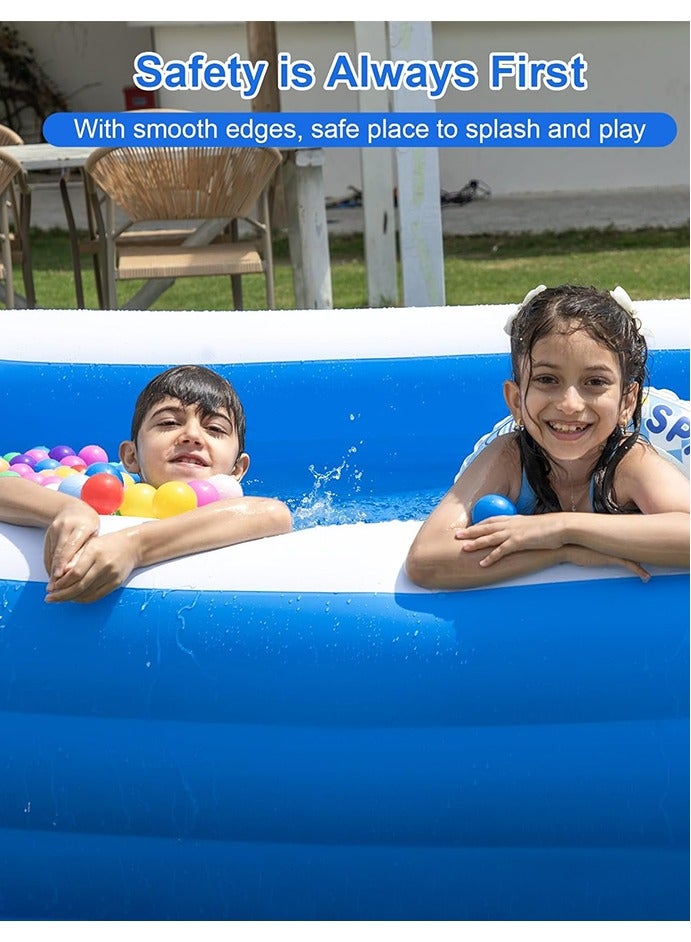 Gift For Kids Inflatable Swimming Pool,Inflatable Kiddie Pool Fun Outdoor Water Toys for Girls Boys - Image 3