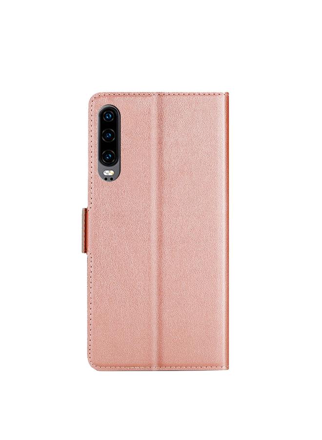 زبون جراب لهاتف Huawei P30 رفيع للغاية مصنوع من جلد البولي يوريثان الحراري مع مشبك جانبي للجهد - Image 3