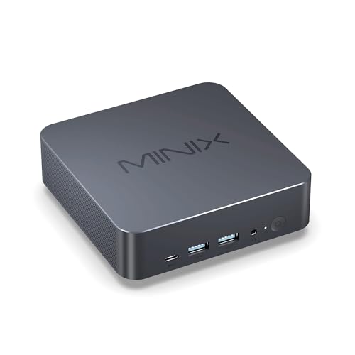 MINIX NGC N512 Mini PC Windows 11 Pro, Intel i5-12600H 512GB M.2 PCIe 4.0 x 4 SSD 16GB DDR5 Micro Desktop Computer, Quad Display/TB4 (8K) /2xHDMI/USB-C/Dual Lan, for Business Home Office Multi-Tasking - Image 1