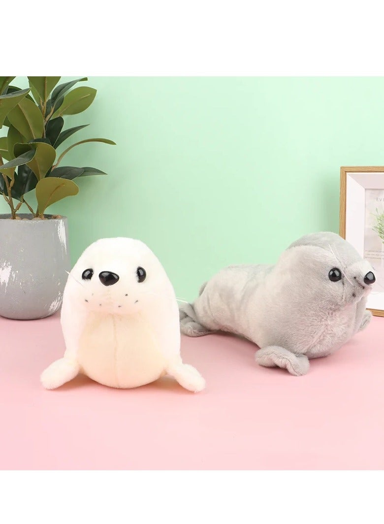 UNIVERSAL TOYS 16-Inch Adorable Seal Plush Toy - Soft & Cuddly Marine Animal for Kids | Perfect Stuffed Toy for Boys & Girls | Cute, Durable & Huggable |Ideal Gift for Ocean Animal Lovers (Grey)  - Image 3