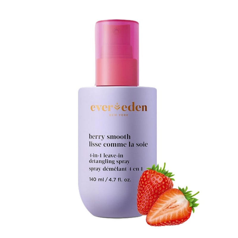 بخاخ فك تشابك الشعر للأطفال 4 في 1 من إيفيريدن - بخاخ للشعر يترك في الشعر - فك تشابك وترطيب وتقوية وحماية - يتعامل بسهولة مع أصعب العقد - نظيف - نباتي - لجميع أنواع الشعر للأطفال