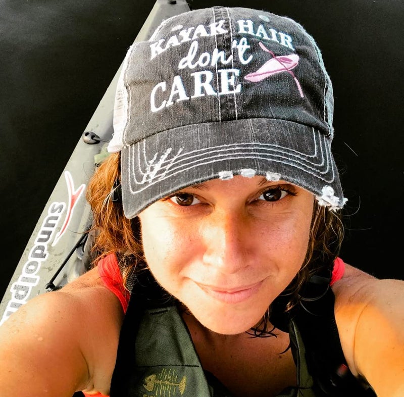 KATYDID Kayak Hair Don't Care Baseball Cap - Trucker Hat for Women - Stylish Cute Sun Hat (Gray Mint) - Image 3