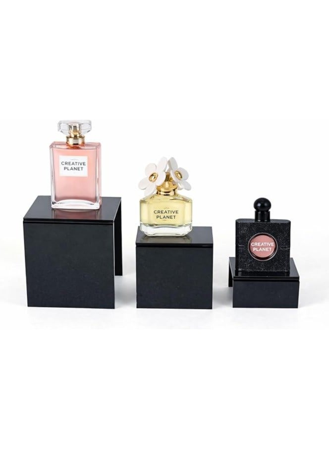 Creative Planet Black -Acrylic Display Riser for Figurines, Pastry, Cake, Dessert. Table Decorations. (Square - 3", 4", 5") - Image 3