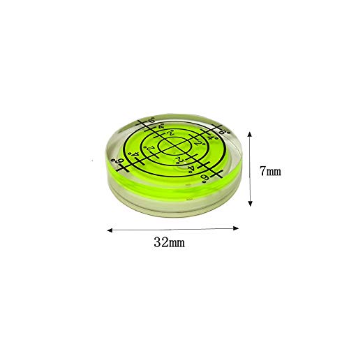 YOTOM 6 pcs Bubble Spirit Level, 32x7mm Circular Level Bubble for RV, Travel Trailer, Tripod, Phonograph, Turntable - Image 3