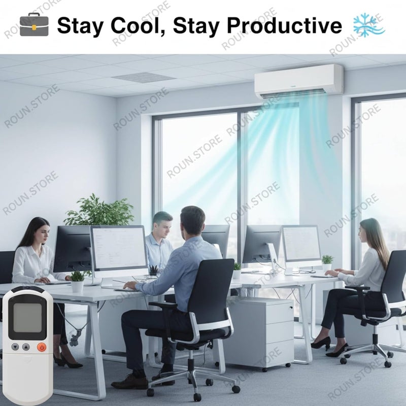 Remote Control For Air Conditione split with remote holder - Image 4