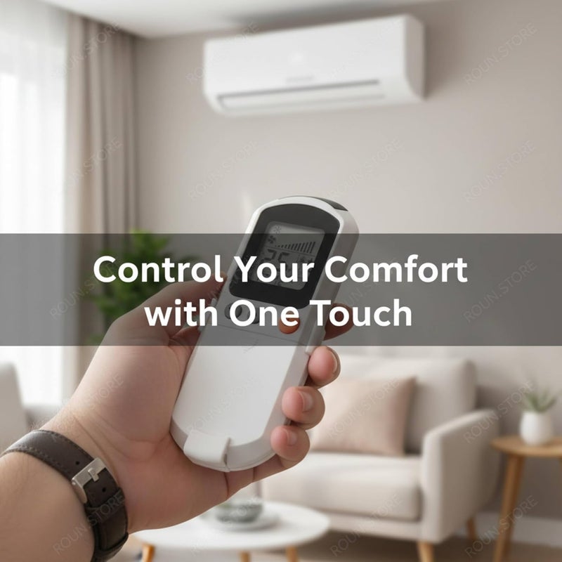 Remote Control For Air Conditione split with remote holder - Image 5