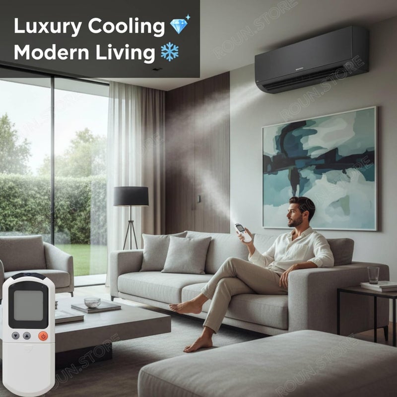 Remote Control For Air Conditione split with remote holder - Image 3