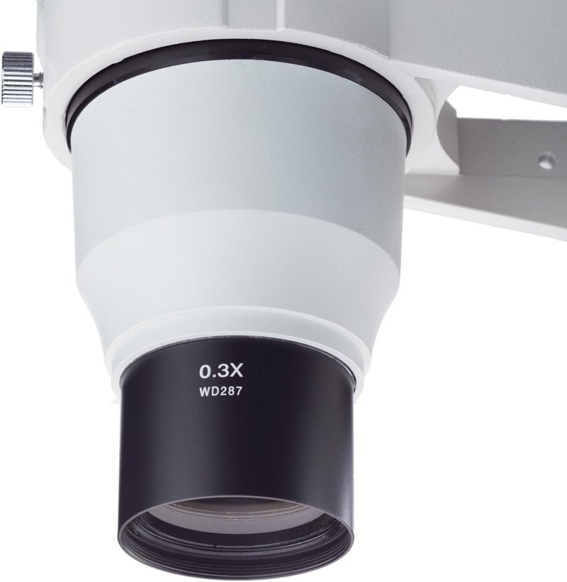 AmScope ZM03 0.3X Barlow Lens For ZM-Series Stereo Microscope Heads, 48mm Diameter Mount - Image 4