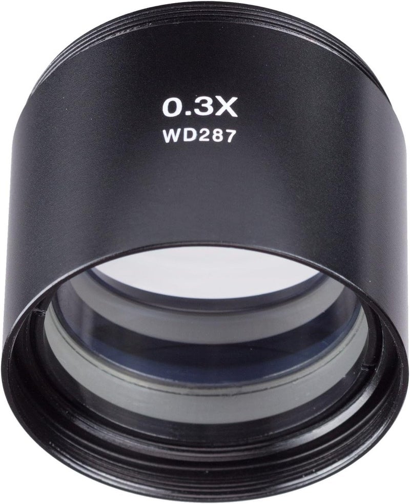 AmScope ZM03 0.3X Barlow Lens For ZM-Series Stereo Microscope Heads, 48mm Diameter Mount - Image 3