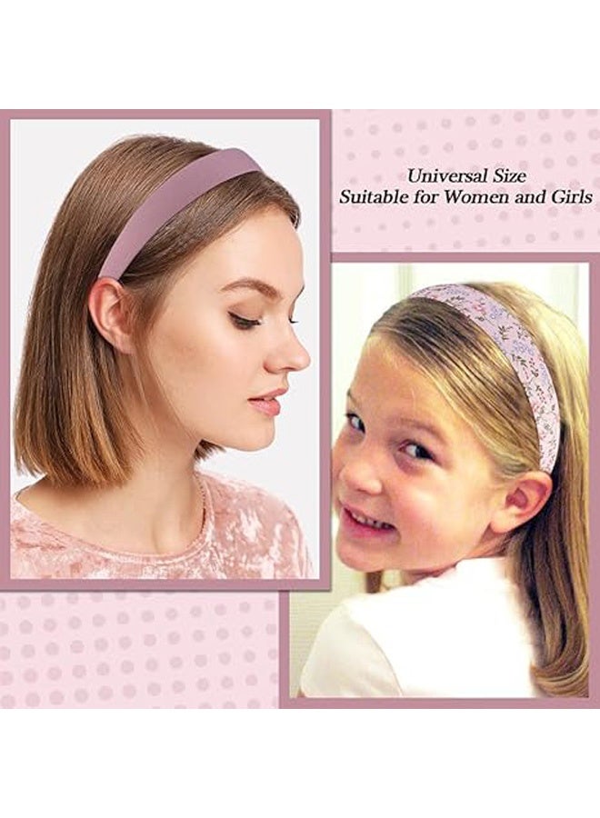 إم إكس إن عصابات الرأس للنساء الفتيات، 7pcs Best Set Head Bands، 7Pcs Best Set Head Bands، Non Slip Floral Pمبطنة Headband Cute Pearl Headband for Girls Vintage Wide Girl Lady Headband Accessories - Image 4