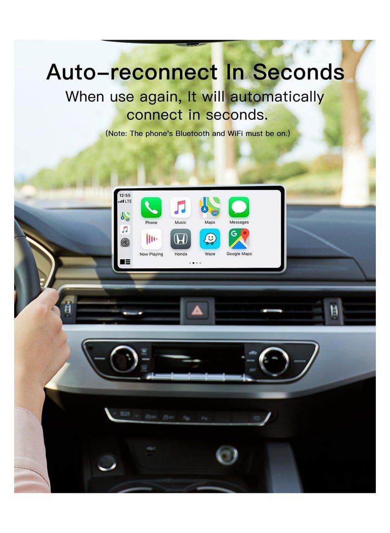 Wireless CarPlay Adapter for iPhone, Universal, Converts Wired to Wireless CarPlay Dongle, Plug  Play Compatible with BMW, Lexus, Ford, Benz, Audi, Volvo, and More - iOS 10+ Supported - Image 5