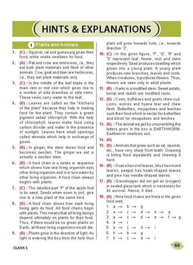National Science Olympiad (NSO) Work Book for Class 3 - Quick Recap, MCQs, Previous Years Solved Paper and Achievers Section - Olympiad Books For 2022-2023 Exam  - Image 4