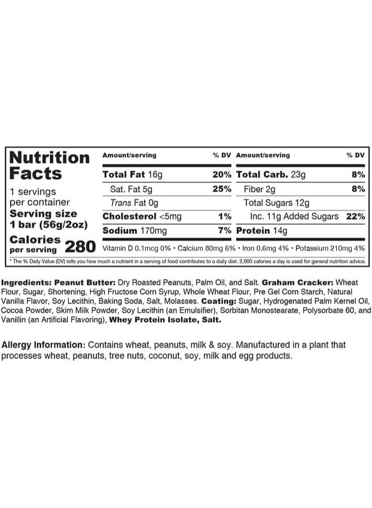 Muscle Foods Sandwich Protein Bar Creamy Peanut Butter – High Protein Snack Pack of 12 Bars - Image 3