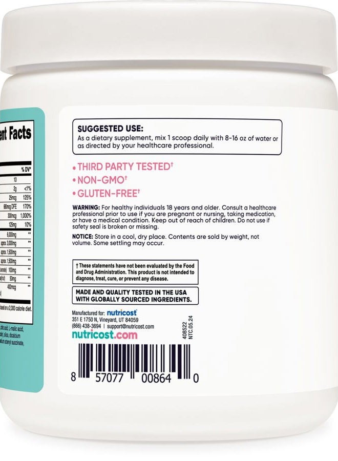 Nutricost BCAA for Women (Strawberry Lemonade, 30 Servings) - Formulated Specifically for Women - Non-GMO and Gluten-Free - Image 4