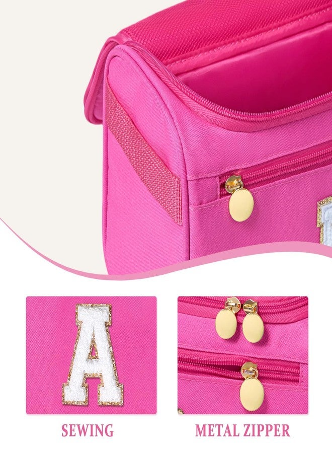 COSHAYSOO Initial Girls Hanging Toiletry Bag Tween Preteen Teenager Christmas Birthday Gifts Basket Stuffers for Teen Girl 10-12 12-14 16-18 Travel Trip Favors College Dorm Essentials Pink Letter A - Image 4